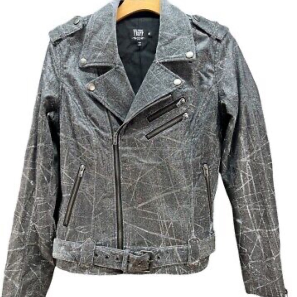 Gray Biker Jacket